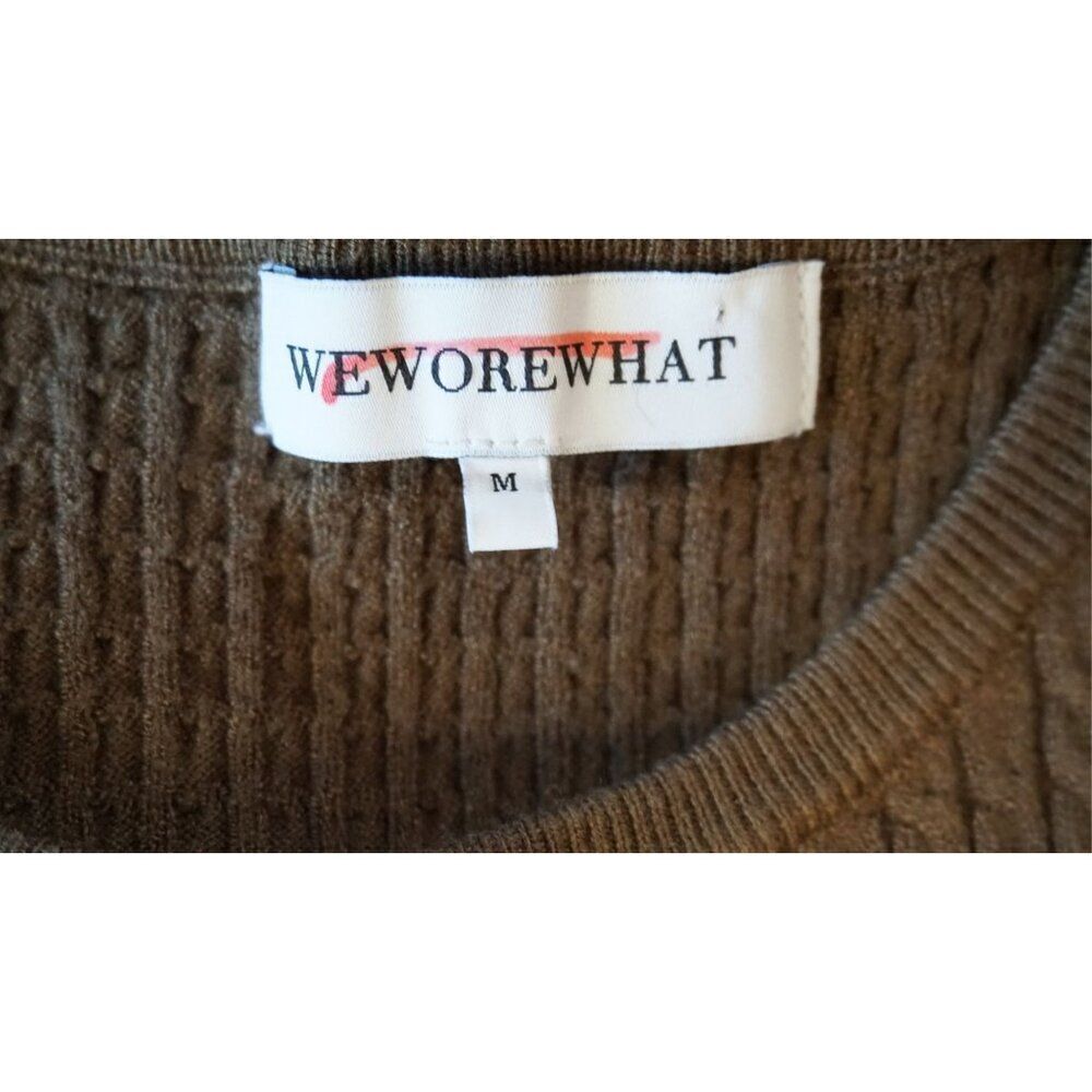 WEWOREWHAT Women’s Dark Green Henley Muscle Tank - Size M - Picture 7 of 13